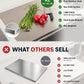 Stainless Steel Cutting Board 40x48cm Non-Stick (Large Size)